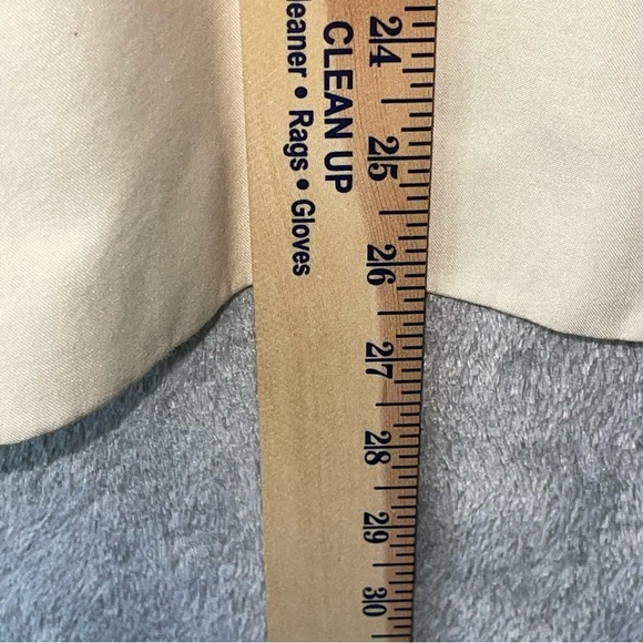 Lauren Ralph Lauren LRL Cream Blazer Faux Pockets 12P Petite Career Work Office - Picture 16 of 16